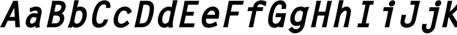 Letter Gothic L Bold Italic