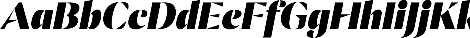 Ponzu Black Italic