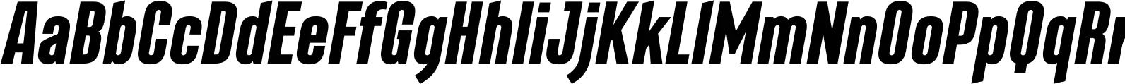 Albireo Condensed Extra Bold Italic