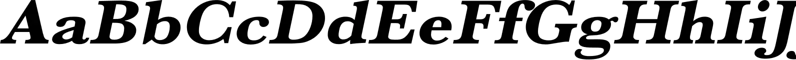 Baskerville URW Extra Wide Extra Bold Oblique