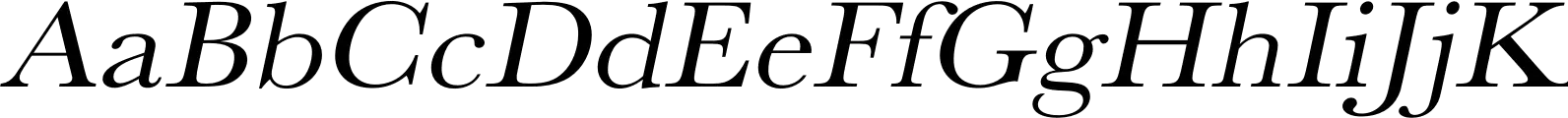 Baskerville URW Extra Wide Regular Oblique