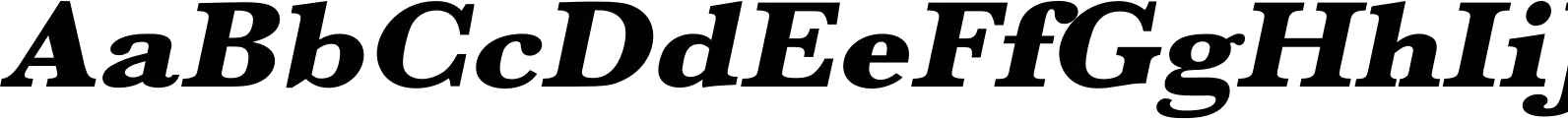 Baskerville URW Extra Wide Ultra Bold Oblique