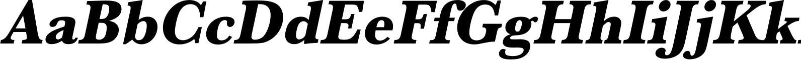 Baskerville URW Narrow Extra Bold Oblique