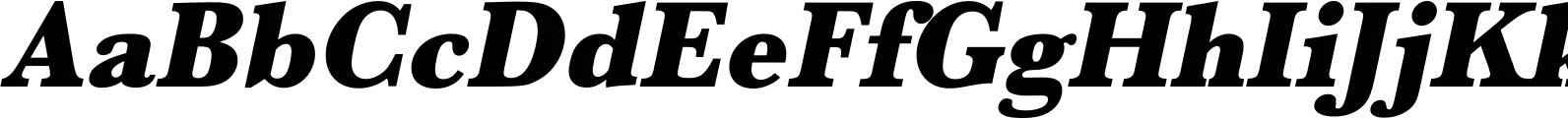 Baskerville URW Narrow Ultra Bold Oblique