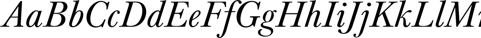 Baskerville URW Regular Italic