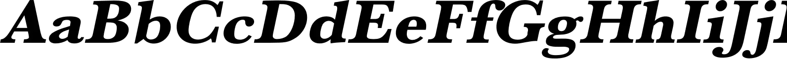 Baskerville URW Wide Extra Bold Oblique