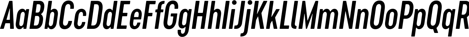 Cervino SemiBold Condensed Italic
