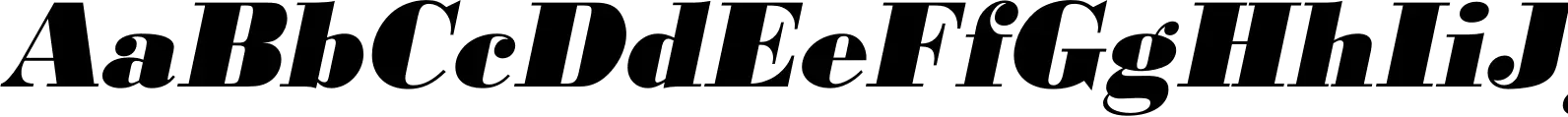 Bodoni URW Extra Bold Oblique