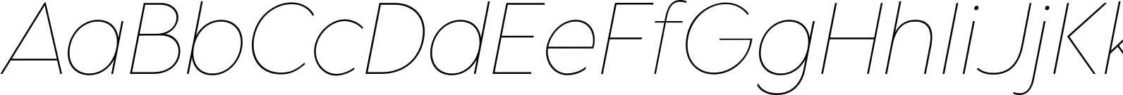 Lemon Milk Pro Thin Italic