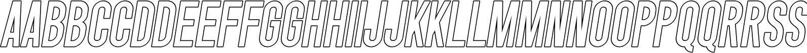 Singo Outline Italic