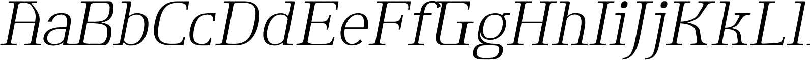 Ventira SemiLight Italic