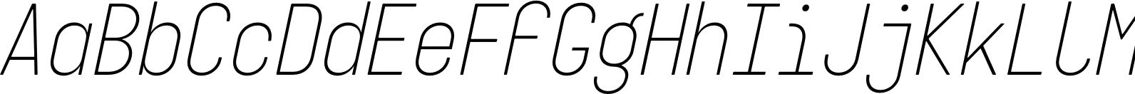 Targa Pro Mono Light Italic