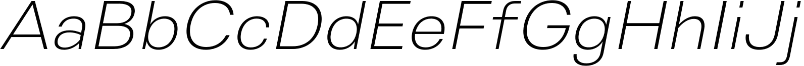 Genora Sans Extra Light Italic