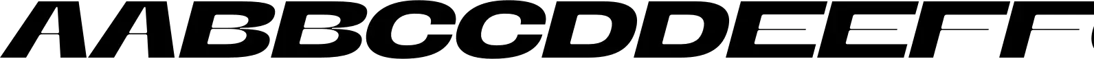 Banigar Expanded SemiBold Italic
