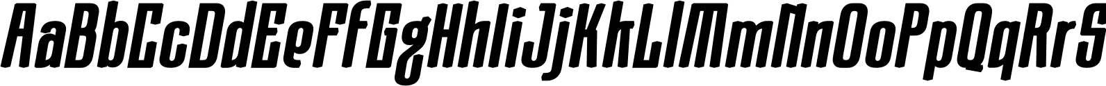 Moubaru Black Italic