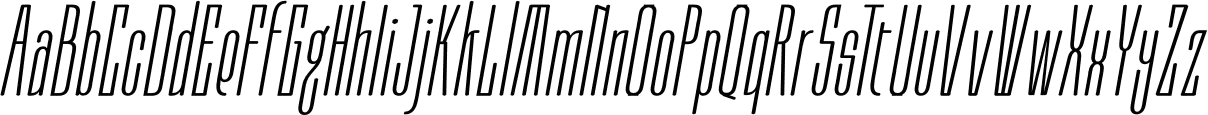 Moubaru ExtraLight Italic