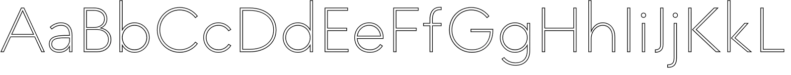 MADE INFINITY Outline Thin