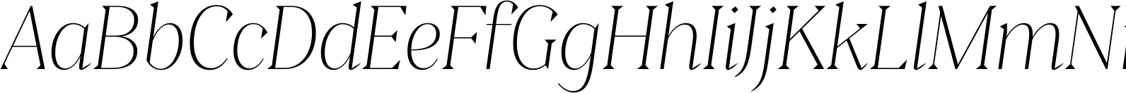 Clarinette Display U Light Italic