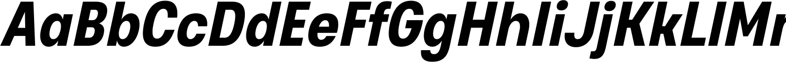 Glimp Condensed Bold Italic