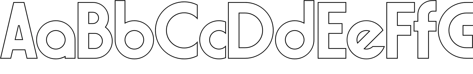 Collidge Regular Outline