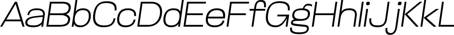 Glancyr Neue Thin Oblique