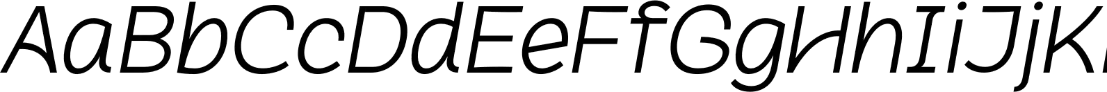 Plakat Extralight Italic