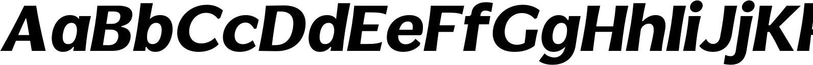 Venlury Extra Bold Italic