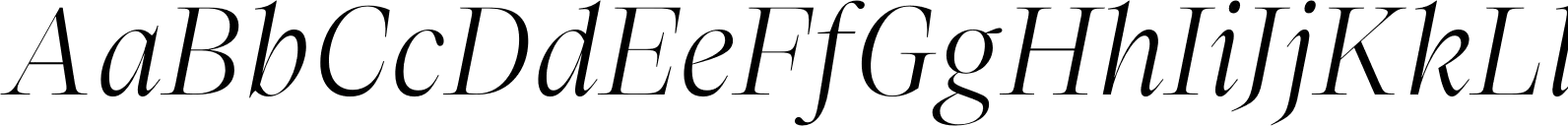 YWFT Didonique Light Italic