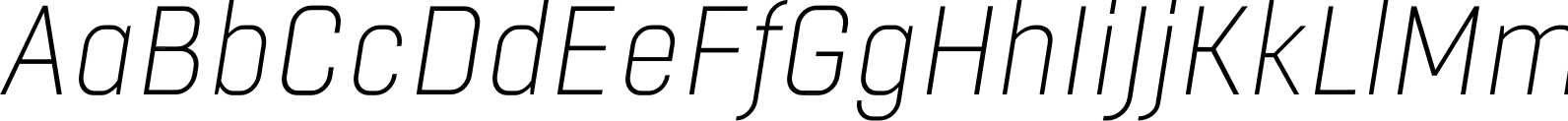 Boxed Extralight Italic