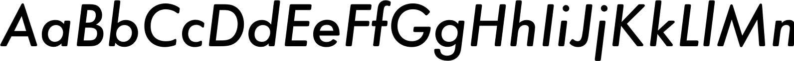 Futura Round Medium Oblique