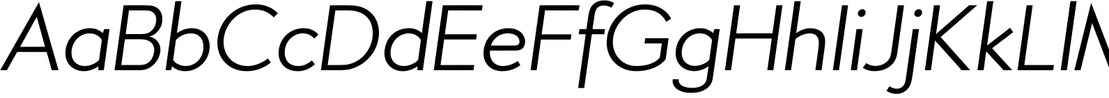 Aramis SemiLight Italic