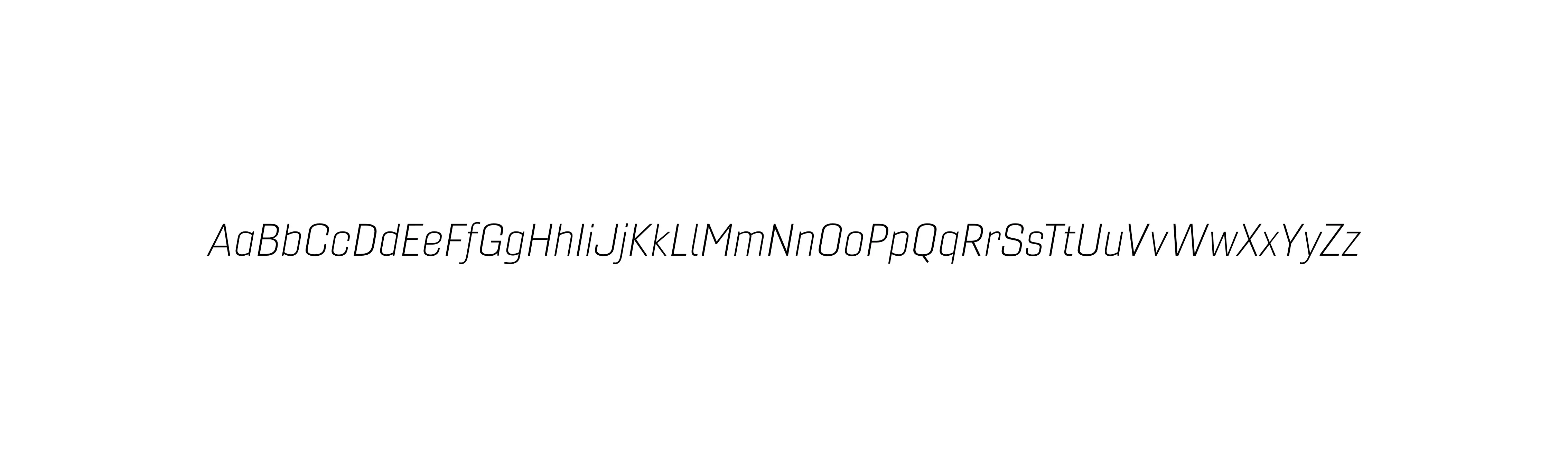 Gineso Ext Thin Italic