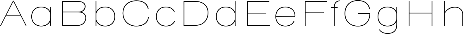 Henderson Sans Basic Thin