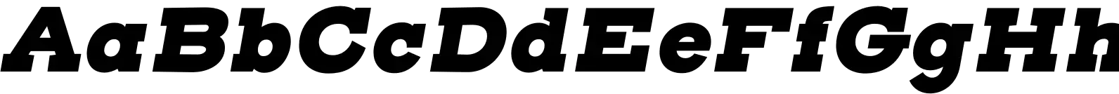 Henderson Slab Basic Black Italic