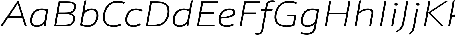 Schnebel Sans ME Expand Thin Italic