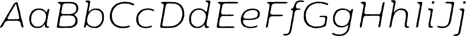 Moreno Rough Two Thin Italic