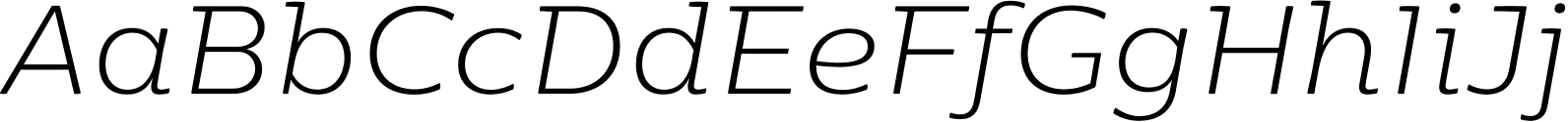 Moreno Thin Italic