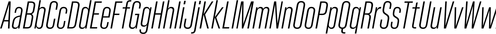 Kaneda Gothic Light Italic
