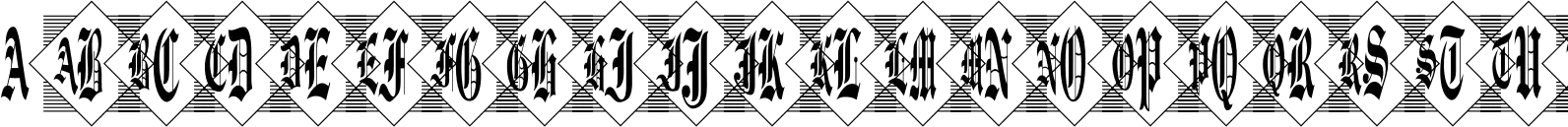 Diamond Monogram Three Characters