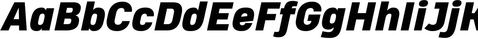 Heading Pro Double Heavy Italic