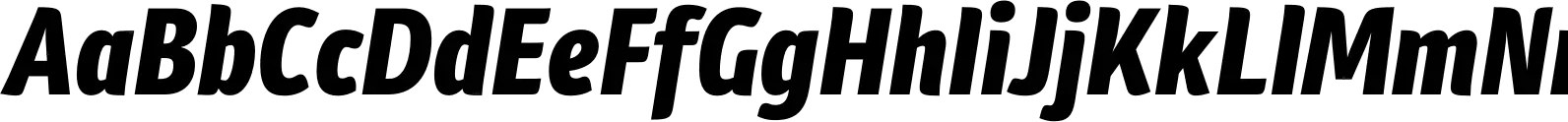 Plantago Condensed Black Italic