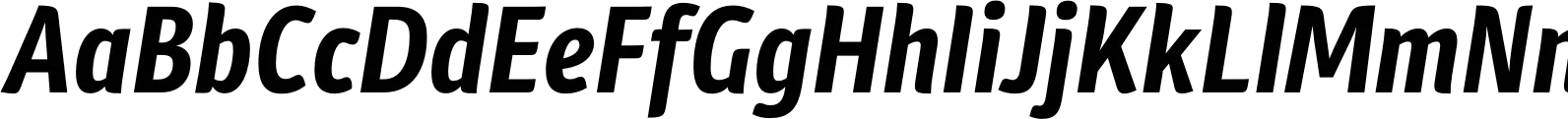 Plantago Condensed Bold Italic