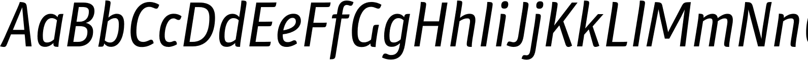 Plantago Condensed Italic