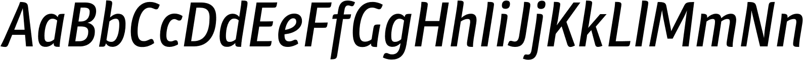 Plantago Condensed Medium Italic