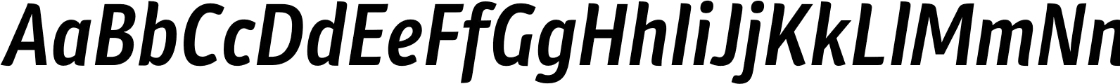 Plantago Condensed Semibold Italic
