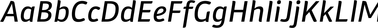 Plantago Extended Medium Italic