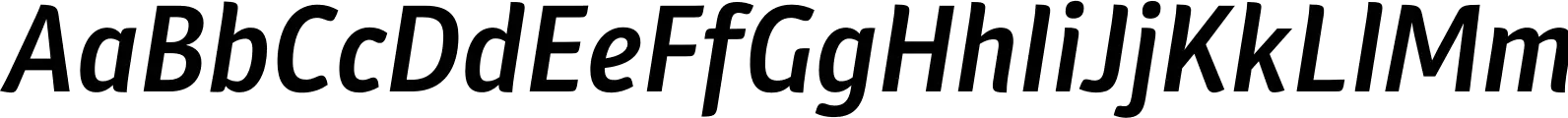 Plantago Semibold Italic