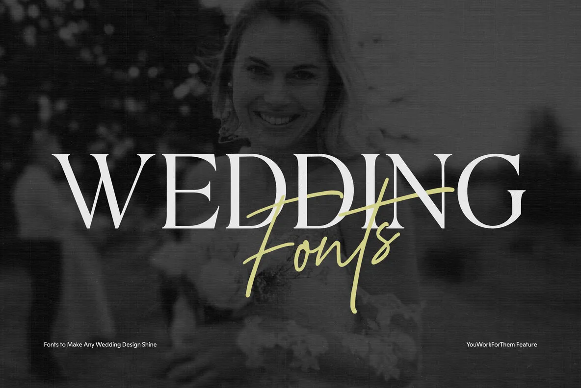 Fonts To Make Any Wedding Design Shine Collection