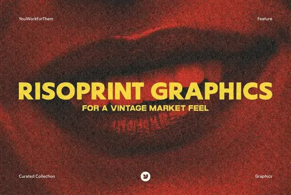 Risoprint Graphics For A Vintage Market Feel Collection