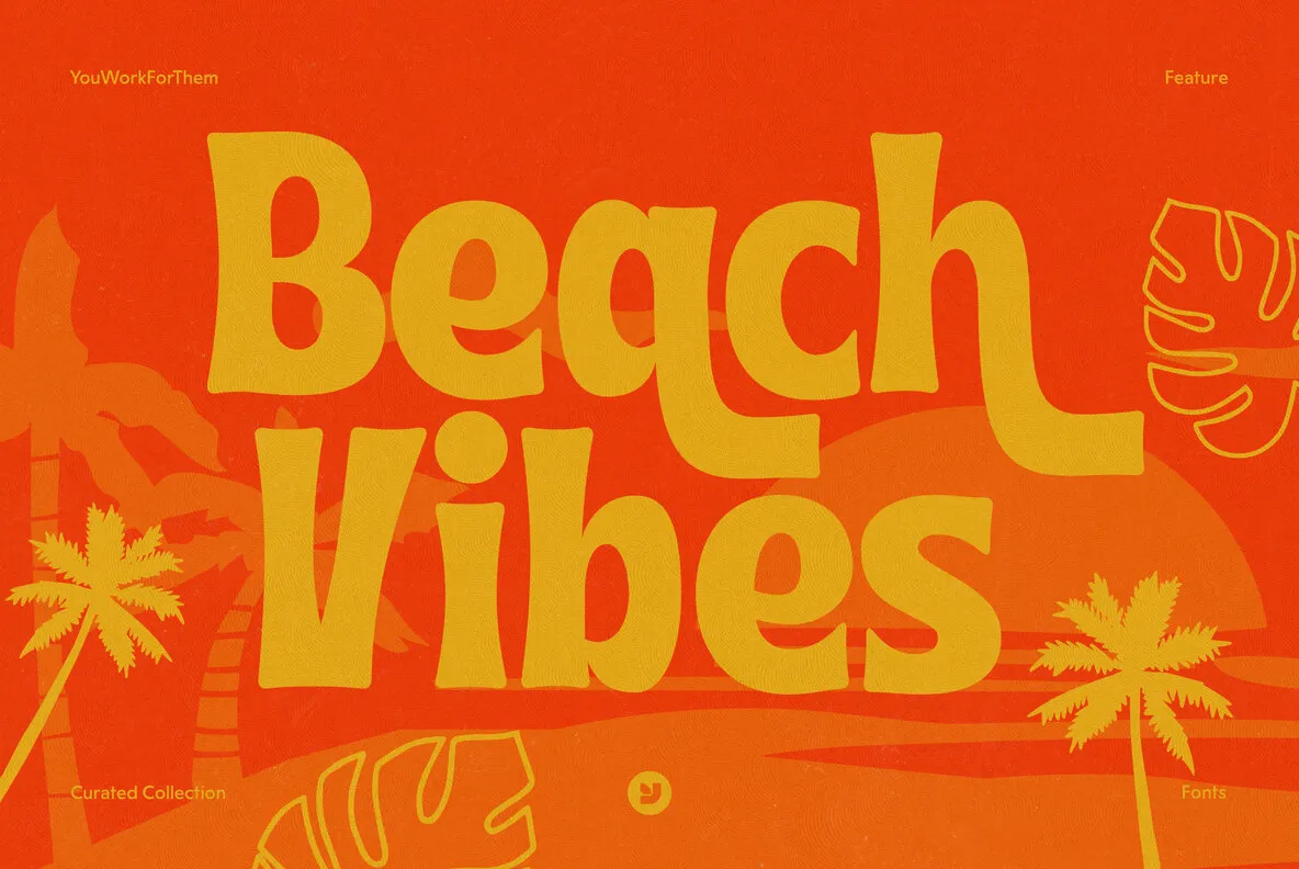 Beach Fonts  Ride The Tide Of Chill Vibes In Lettering Collection